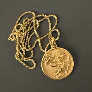 Awe Inspired Athena Gold Plated Necklace